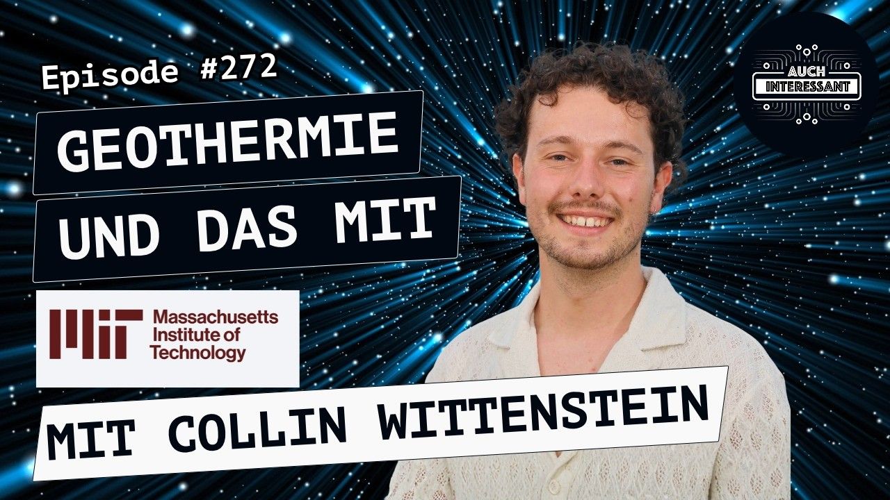 Podcast thumbnail: Geothermie und das MIT, mit Collin Wittenstein